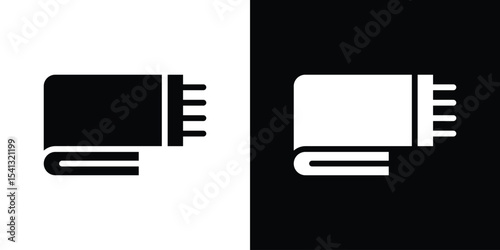 blanket icon in flat black solid vector set