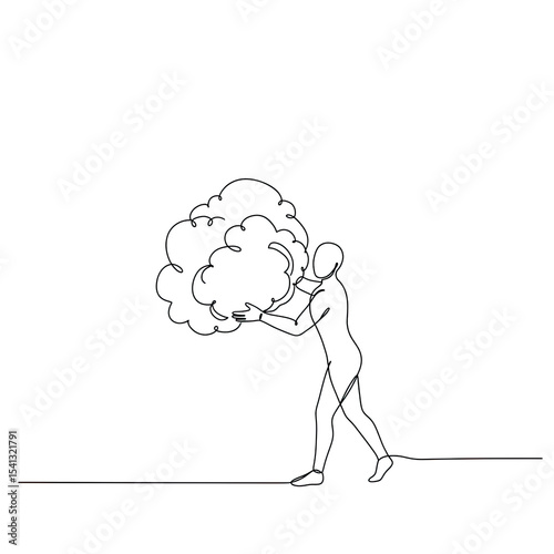 sketch of a man and woman