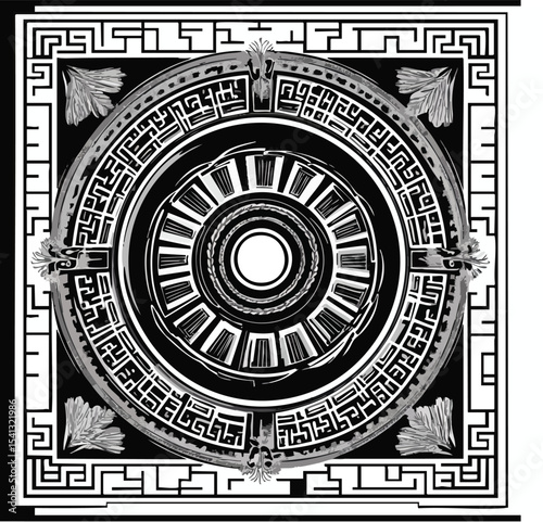 Circular Mandala Style Pattern