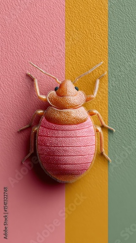 National Bed Bug Prevention Day Close-Up with Textured Background for Pest Awareness and Fall Allergy Preparedness during Halloween and Black Friday Sales