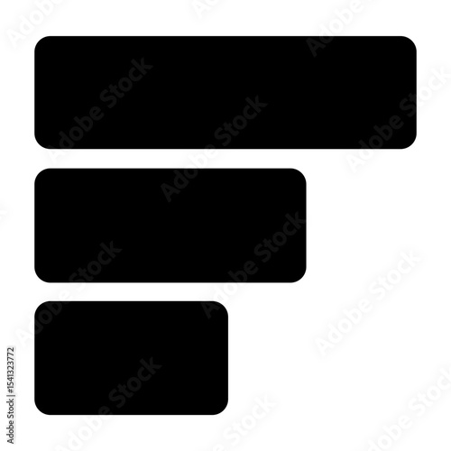 Clean and modern solid vector icon of a bar, representing business themes. Perfect for mobile apps, infographics, UI/UX designs. This scalable SVG is ideal for digital or print projects.