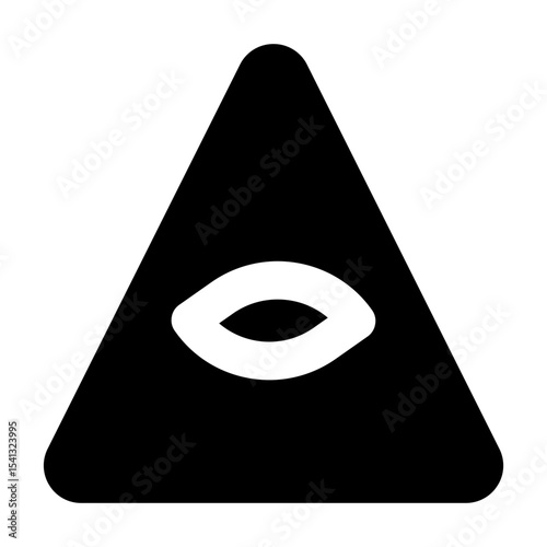 Clean and modern solid vector icon of a eye, representing business themes. Perfect for mobile apps, infographics, UI/UX designs. This scalable SVG is ideal for digital or print projects.