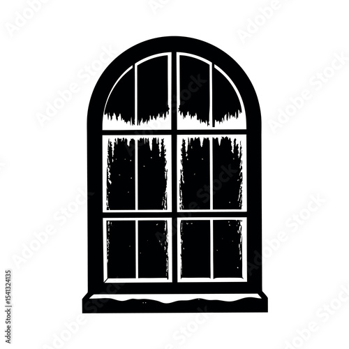 christmas frosty window art
