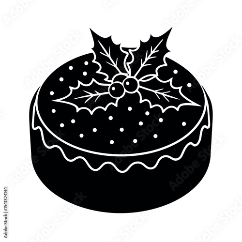 christmas fruitcake drawing