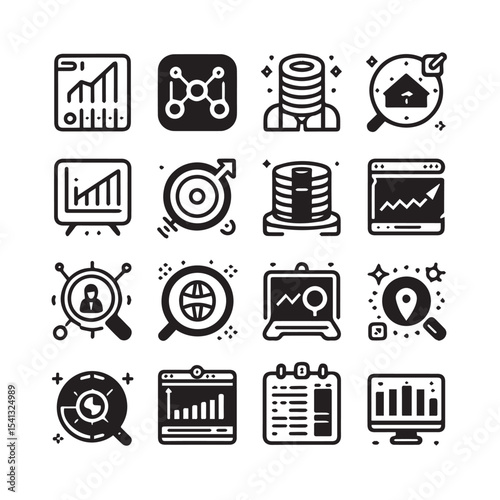 Business Start-Up Icons Set – Vector Icons for Website, Mobile App & UI Design