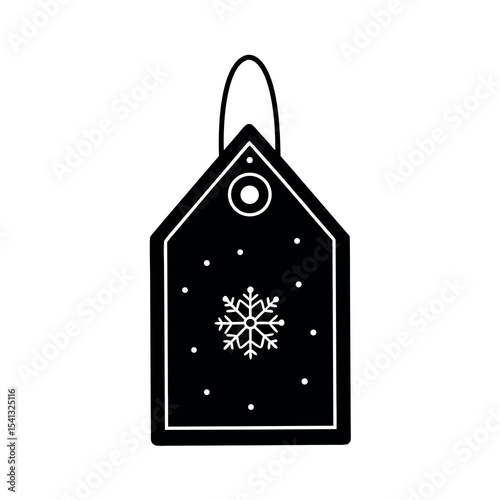 christmas holiday tag label