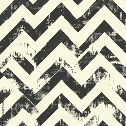 Zigzag Chevron Pattern – Vintage Style
