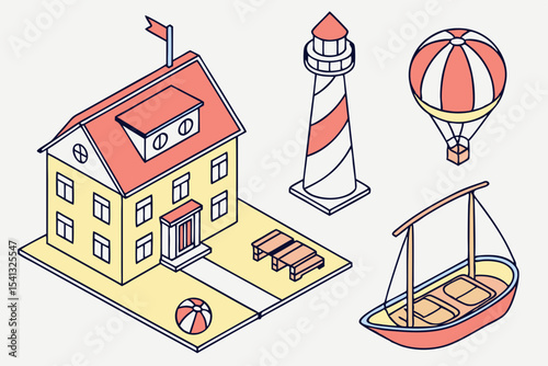 vector illustration of a building