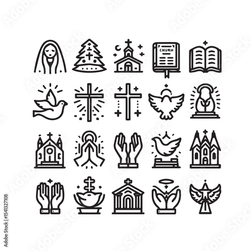 Lineal Fill Healthcare & Medical Icons Pack – Vector Illustration

