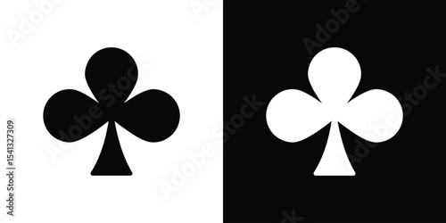 Club icon in flat black solid vector set