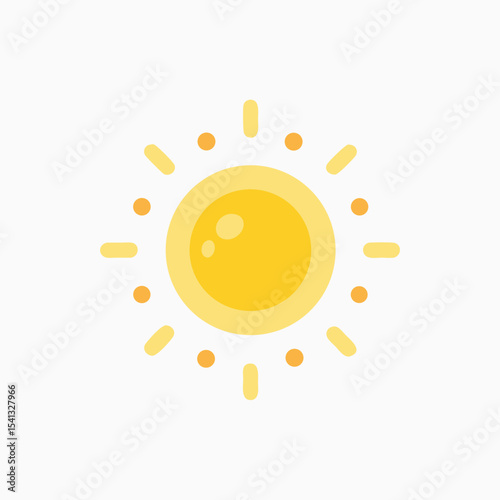 Sun logo, sun icon fully editable vector design template