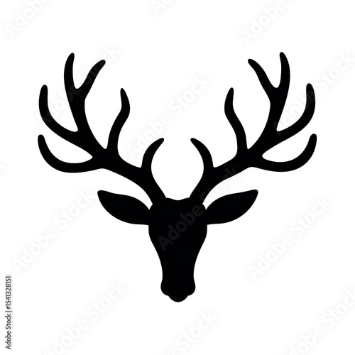 christmas reindeer antlers icon