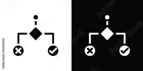 Condition icon in flat black solid vector set