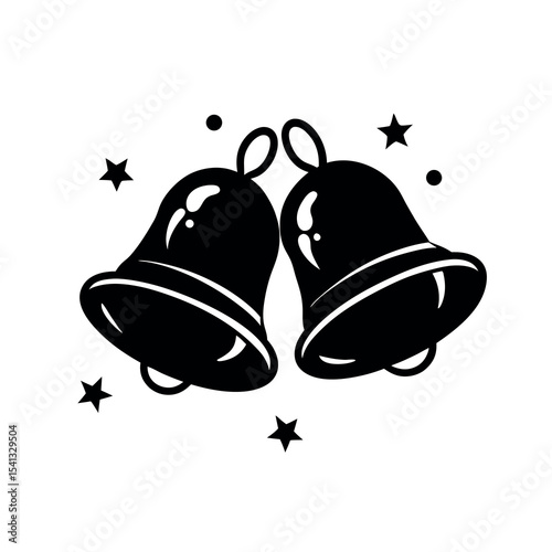 christmas sleigh bells icon