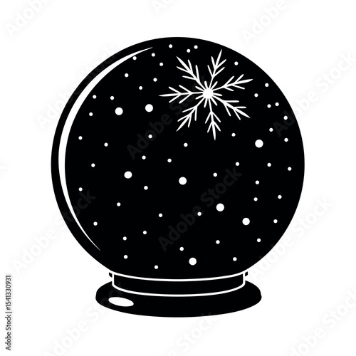 christmas snowball vector