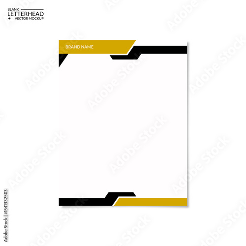 minimalist and modern blank letterhead design template