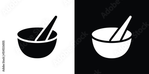 Herbal medicine icon in flat black solid vector set