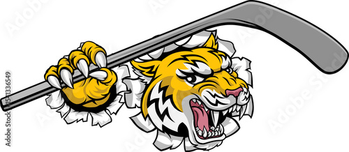 Photography Wildcat Bobcat Bobcats Wildcats Ice Hockey Mascot