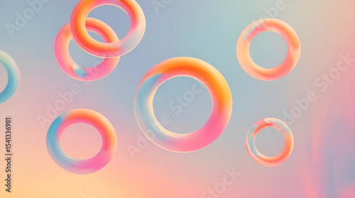 abstract colorful circles background