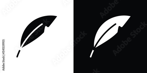 Light weight icon in flat black solid vector set