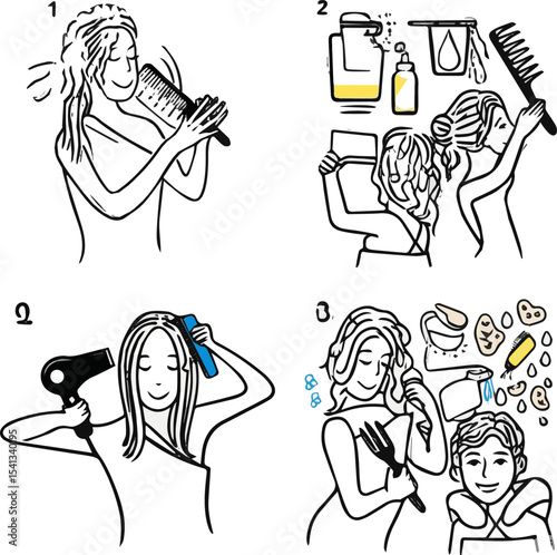 Create a kinds of deferent woman, vector, sketch, drawing, cartoon, people, couple, child, art, silhouette, fashion vector art with white background.