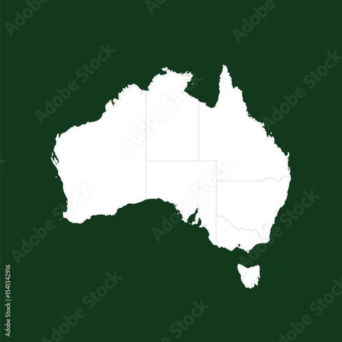 Australia's Landmass Vector