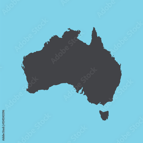 Australia Shape Illustration