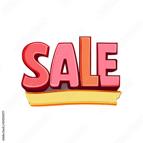 A bold "SALE" text graphic with a yellow underline, perfect for websites or blogs to announce discounts, promotions, or special shopping events.

