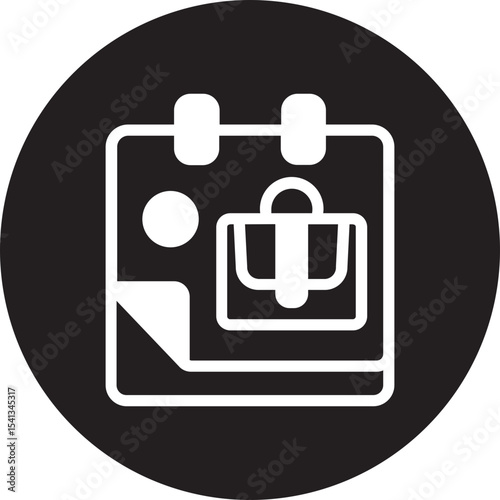 calendar glyph icon