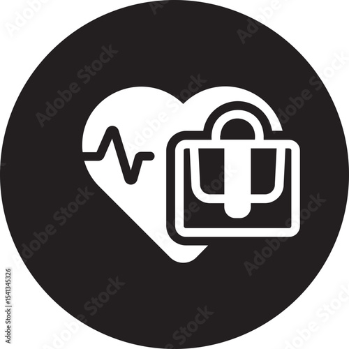 cardiogram glyph icon