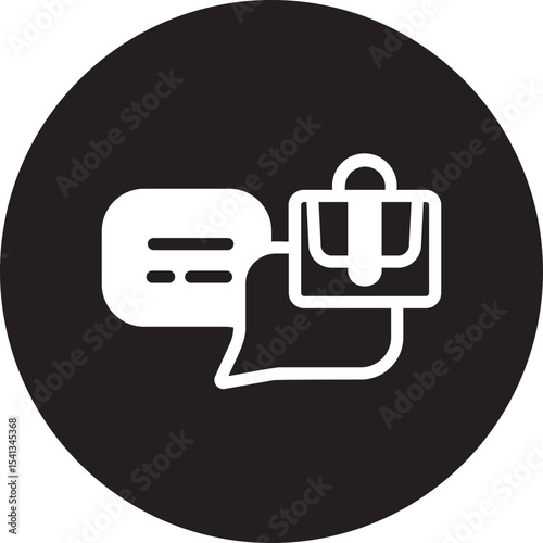 dialogue glyph icon
