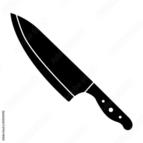 Kitchen knife icon vector. Cook knife illustration sign. Chef symbol. Cook logo.