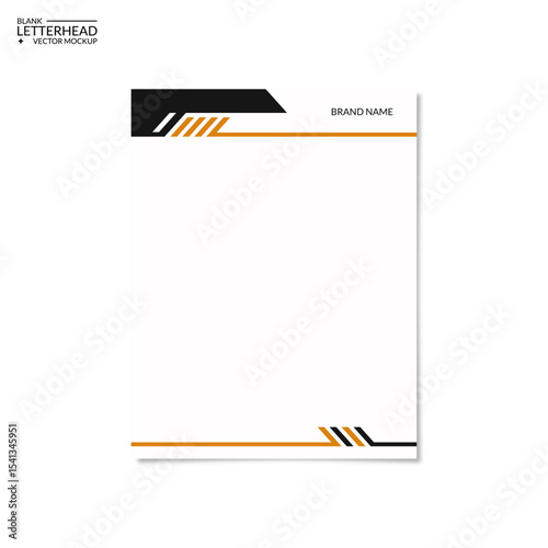 simple and modern blank letterhead template