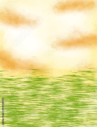 green yellow orange colorful abstract illustration, background, wallpaper, card invitation design	
