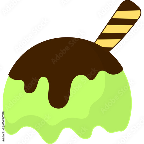 Ice Cream Scoop Illustration