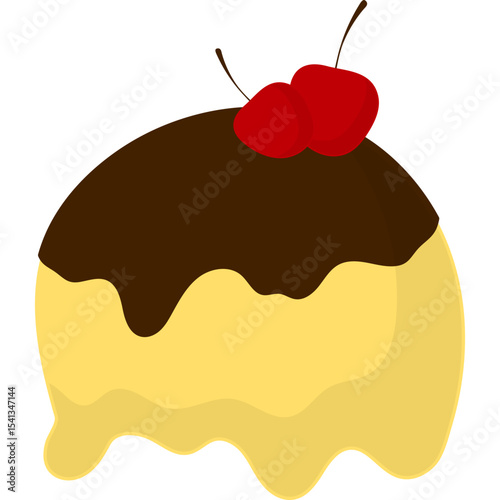 Ice Cream Scoop Illustration