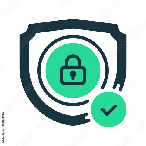 Security Shield line icon. Universal creative premium symbol. Vector sign icon logo template. Vector illustration