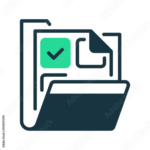 File Folder line icon. Universal creative premium symbol. Vector sign icon logo template. Vector illustration