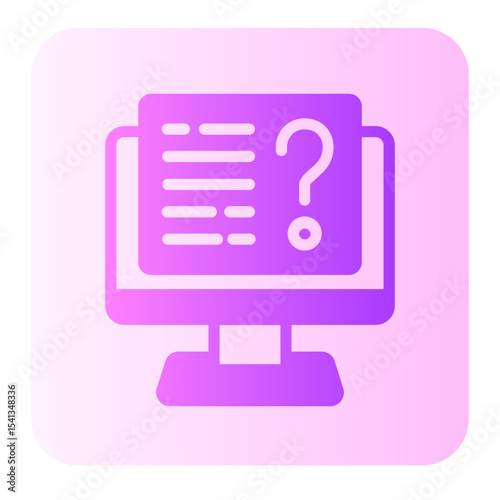questionnaire gradient icon