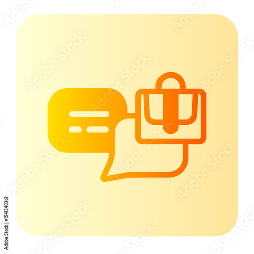 dialogue gradient icon