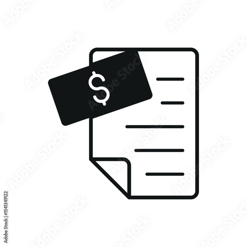 Solid bank paper with currency symbol. Ideal for digital transaction or billing tools.