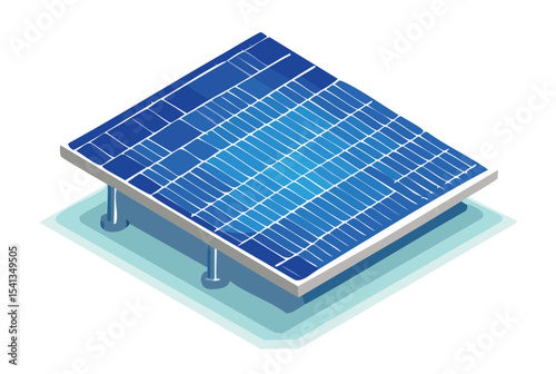 Solar Panel on Raised Platform