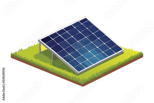 Sustainable Energy Panel Blueprint Concept