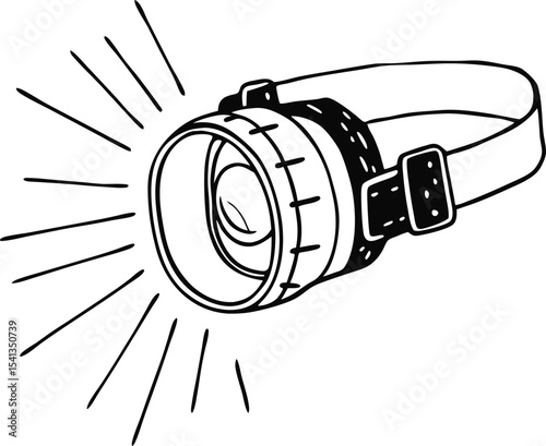 hand drawn vector illustration of a rocket