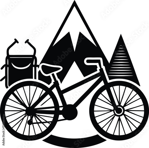 bicycle on white