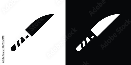 Scalpel icon in flat black solid vector set