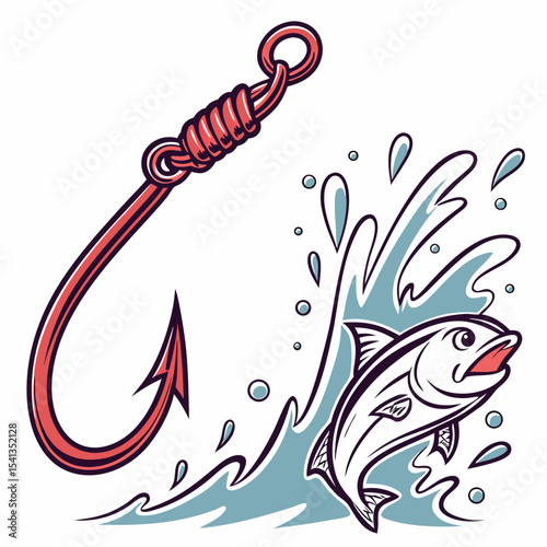 Editable Fishing Hook Vector Bundle – Tribal, Barbed, Minimal, and Fun Designs