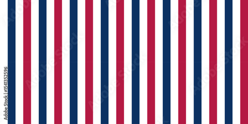 Bold red and blue stripes – 4th of July seamless pattern