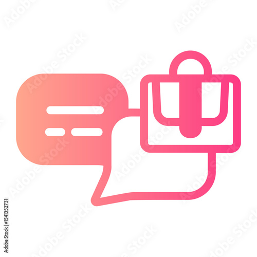 dialogue gradient icon