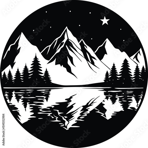 Mountain Reflection In Alpine Lake